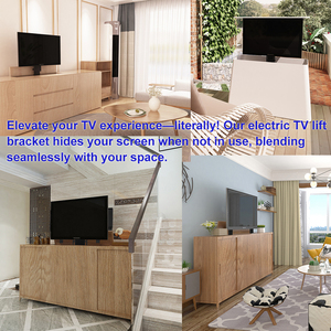 Wholesale 42''-70'' Height Adjustable Motorized Vertical <b>TV</b> Lift Remote Control Smart System Stable Single Column Heavy-Duty Str - Product Image 5