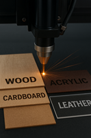 Station de travail laser CO2 à grand panneau 1080 qui grave et découpe le bois, l'acrylique et le MDF