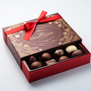 Hộp quà Giáng sinh hình ngăn kéo đựng sôcôla, kẹo, hộp sôcôla trống trơn - Product Image 2