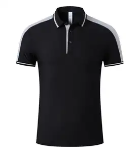 Kaus Polo Golf kerah pisau spandeks poliester kualitas tinggi kustom grosir kaus Golf cetak sublimasi