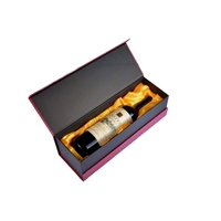 Boîtes d'emballage rigides de luxe avec inserts personnalisés de protection pour articles fragiles tels que les bouteilles de vin rouge et les cadeaux en cristal