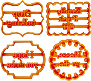 Forme <span class=keywords><strong>de</strong></span> emporte-pièces drôles avec des phrases amusantes et irrévérencieuses Moules à biscuits avec des <span class=keywords><strong>mots</strong></span> <span class=keywords><strong>de</strong></span> souhait pour la cuisson pour les fournitures <span class=keywords><strong>de</strong></span> bricolage <span class=keywords><strong>de</strong></span> cuisine - Product Image 3