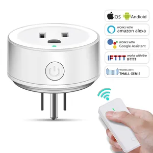 15A Tuya Smart Life APP control uso en el hogar enchufe inteligente estándar de EE. UU. Enchufe inteligente WiFi une conexión inteligente