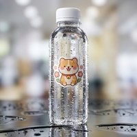 Autocollants de transfert UV DTF personnalisés avec logo, animaux mignons, en relief 3D, imperméables, pour bouteilles d'eau, ordinateurs portables, décoration de café