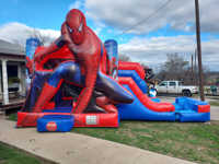 Maison gonflable de rebond de château sautant de Spiderman de videur plein d'entrain gonflable commercial avec la glissière