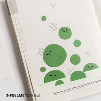 Notes autocollantes fantaisie Mignon Jellybean série biologique note mémo Kawaii bloc-notes collant