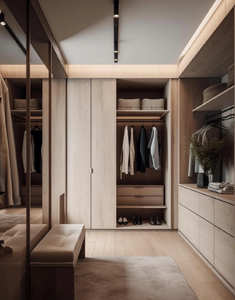 <span class=keywords><strong>Armario</strong></span> de Madera Moderno y Personalizado <span class=keywords><strong>con</strong></span> Diseño Plegable, Convertible y Extensible para Dormitorio, Muebles para el Hogar - Product Image 3