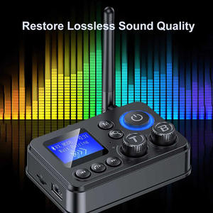 Nouveau récepteur et émetteur <span class=keywords><strong>Bluetooth</strong></span> 5.4, adaptateur audio sans fil avec prise AUX 3,5 mm, optique/coaxiale, prend en charge la lecture TF/U-Disk pour <span class=keywords><strong>TV</strong></span> et PC - Product Image 3