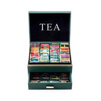 Boîte à thé rectangulaire en bois artisanale Mc Packaging avec options de couleurs et de logo personnalisées