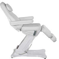 Mobilier de salon commercial Esthéticienne Spa Lit de beauté électrique Lumière LED Table de massage hauteur cuir synthétique