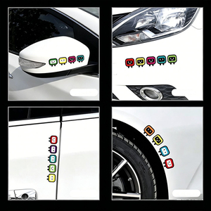 Autocollants réfléchissants YECAI Personality Block Man, autocollants d'avertissement de sécurité nocturne pour voiture, vélo électrique, moto, adaptés à <span class=keywords><strong>Honda</strong></span>, BMW - Product Image 4