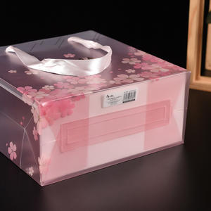 กระเป๋าถือพลาสติกพีวีซีใสพิมพ์ลายกำหนดได้เองของขวัญเครื่องสำอางกระเป๋าช้อปปิ้ง - Product Image 6