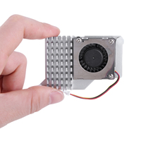 Ventilador de Aluminio Ajustable con Control PWM para Raspberry Pi 5 Turbo Fan