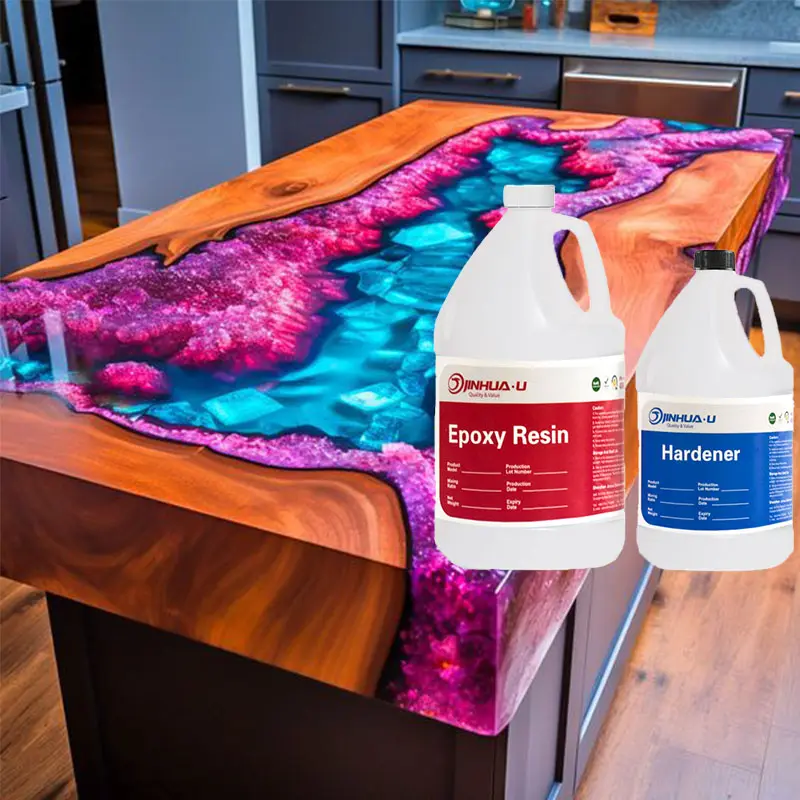 Wholesale Adhesives Clear Epoxy Resin and Hardener Mix For Wood Epoxy Resin Price Per kg Casting Epoxy Countertop Resin