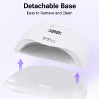 Lampe à ongles UV LED portable 80W Sun X5 Plus pour salon et usage domestique avec capteur automatique, durcissement rapide, professionnelle FD-224