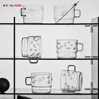 Artisan classique mini tasse à café en verre borosilicate résistant à la chaleur