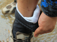 Chaussettes respirantes étanches pour hommes Chaussettes de cyclisme sur l'eau Escalade Randonnée Chaussettes hautes au genou