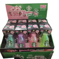 Jouet anti-stress mignon en peluche en forme de tasse de café glacé, coloré, souple, portable, mini jouet de décompression