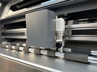 Plotter de corte de papel adhesivo A3 con diseño de doble cabezal, ajuste de hendido con rueda, soporte para cuchilla de corte y motor servo sin escobillas