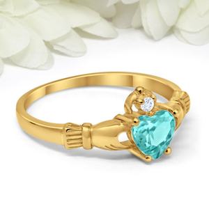 แหวนเงินแท้ S925 ประดับเพชร CZ ทรงกลมรูปหัวใจ พาราไบต์ ทัวร์มาลีน และเพชรจำลอง รุ่นยอดนิยม สำหรับเป็นแหวนหมั้นหรือแหวนแทนใจ - Product Image 5