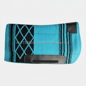 Manta de sillín de cuero de lana personalizada hecha a mano para caballos de espectáculo occidentales Diseño inspirado en Nueva Zelanda de alta calidad - Product Image 1