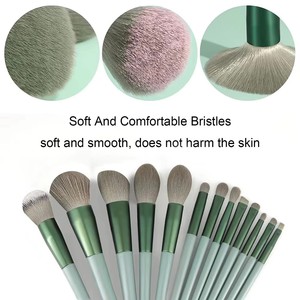 Soft Synthetic Hair Makeup Brush Set Private Label Powder Blush Eyebrow Brushes with Bag - Product Image 2