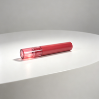 Nouveau design, tube de gloss à lèvres cylindrique mince, vide, corps bicolore, capuchon translucide, plastique, personnalisable, OEM/ODM, vente en gros
