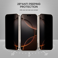 Nouveau Protecteur d'écran Anti-Espion 2025 pour iPhone 17 Pro Max, 17 Air, 16 Pro, 15, 14 Pro – Accessoires pour Téléphones Mobiles