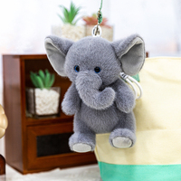 Jouets en peluche personnalisés, poupée éléphant en peluche douce et moelleuse, pendentif de sac à dos mignon, porte-clés en peluche, jouets en peluche adorables