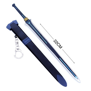 Llavero de metal con 9 estilos, superventas, anime, espada, arte, <span class=keywords><strong>arma</strong></span> en línea - Product Image 5