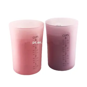 Silikon ölçüm kabı 3 adet mutfak pişirme/3 adet silikon ölçüm bardak ölçüm; 240/480/960ML