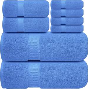 Ensemble de serviettes de bain 3 pièces en coton 100% de luxe Infinitee Xclusives (1 bain, 2 mains) Douces, absorbantes, brillantes - Product Image 6