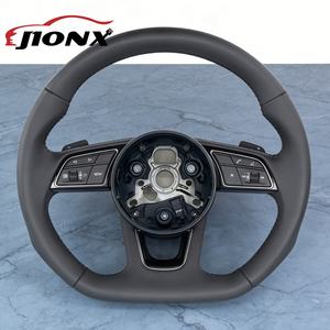 Venta Directa de Fábrica, Venta al por Mayor y al Detal, Volante de Cuero Negro Personalizado para Modelos Audi A3 A4 A4L A5 A7L A8 Q5 Q7 B9 <span class=keywords><strong>A6</strong></span> R8 TT - Product Image 1
