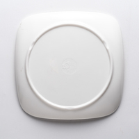 Assiettes en mélamine blanches pour restaurant, réutilisables, certifiées sans danger pour les aliments, ensembles de vaisselle