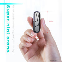 Diffuseur de parfum en gel métallique de luxe pour voiture, mini, personnalisé, à clipser sur grille d'aération, noir, parfum longue durée
