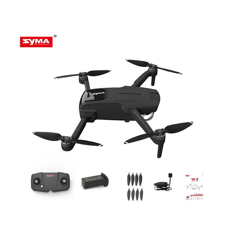 بيع بالجملة fpv 4k كاميرا مزدوجة SYMA W3 بدون طيار محركات بدون فرش gps بدون طيار