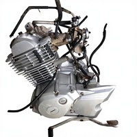 Moteur d'occasion Tensai 125 4 temps CDI refroidi par air à double démarrage, compatible avec le modèle Jianshe 125 Tianji à transmission par chaîne