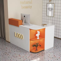 Petit comptoir de bar, comptoir d'accueil, caisse enregistreuse, style moderne et minimaliste, pour magasin de vêtements, salon de thé, salon de beauté