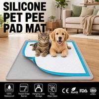 Plateau de propreté pour l'entraînement des animaux de compagnie, en silicone anti-fuite, pour chiens
