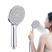 Pommeau de douche à main en ABS-Pluie de salle de bain et jet à double mode avec finition chromée (OEM disponible)