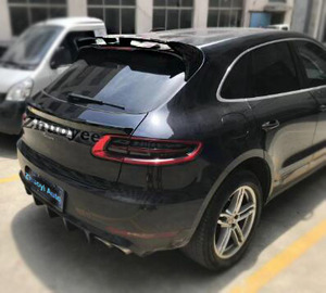 Alerón Trasero con Aspecto de Carbono <span class=keywords><strong>2023</strong></span> para Porsche Cayenne 9Y0 2015-, Divisor de Parachoques Delantero de Fibra de Carbono, Accesorios de Tuning - Product Image 1