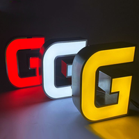 Enseigne publicitaire LED 3D Daco Sign en acrylique rétroéclairé, conception gratuite, étanche IP65, personnalisable pour la décoration
