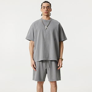 Camiseta de Manga Corta para Hombre, con Logotipo Personalizado, Estilo Hip Hop, Color Sólido, Cuello Redondo, Informal, de Algodón, Suave, Transpirable, Corte Regular, Verano, Elegante - Product Image 1