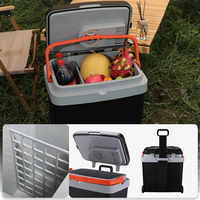 Glacière électrique de plage avec roues, réfrigérateurs compacts de 33 l, 12v 110 volts, réfrigérateurs de voiture