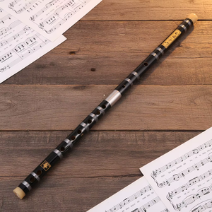 <span class=keywords><strong>Flauta</strong></span> Profesional de Bambú Amargo Refinado de Dos Secciones con Doble Orificio Abierto, en Do Mayor, con Estuche de Franela - Product Image 2