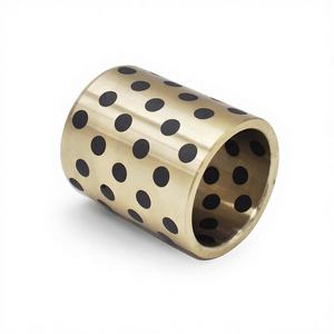 מיסבי שרוול סינובלו 18mm ID X 24mm OD X 10mm L גרפיט פליז ללא שמן, משומן עצמית, אחריות לשלוש שנים, מיוצר בסין - Product Image 1