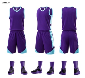 Uniforme de basket-ball <span class=keywords><strong>2022</strong></span> personnalisé uniforme de basket-ball à sublimation complète - Product Image 2
