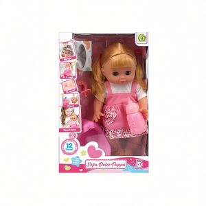 Poupée Sofia Dolce Pappa 33 cm avec 12 sons, jouet interactif pour bébé - Product Image 2