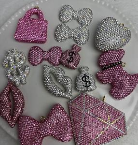 Coque de téléphone en résine et argile, style Kawaii Bling, avec nœud, cœur et lèvres, pour la décoration et les accessoires de charme - Product Image 4