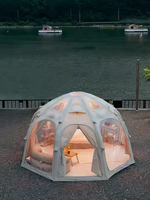 Tente de camping gonflable extérieure quatre saisons, grande et spacieuse, en tissu Oxford imperméable, pour activités familiales